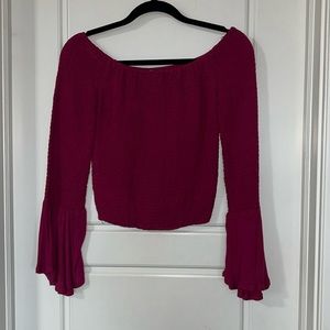 (3 for $12) Boho Off Shoulder Crop Top
